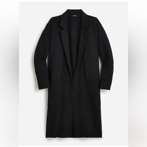 Jcrew Ella long sweater blazer Black Medium